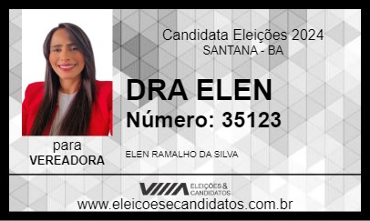 Candidato DRA ELEN 2024 - SANTANA - Eleições