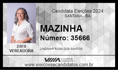 Candidato MAZINHA 2024 - SANTANA - Eleições