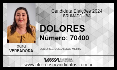 Candidato DOLORES 2024 - BRUMADO - Eleições