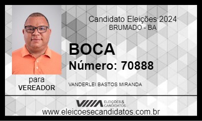 Candidato BOCA 2024 - BRUMADO - Eleições