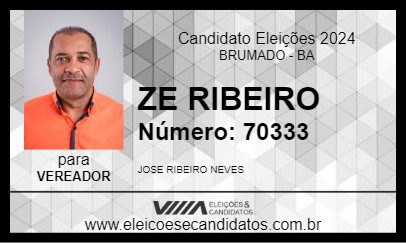 Candidato ZE RIBEIRO 2024 - BRUMADO - Eleições