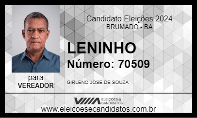 Candidato LENINHO 2024 - BRUMADO - Eleições