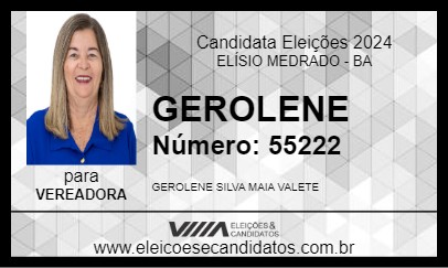 Candidato GEROLENE 2024 - ELÍSIO MEDRADO - Eleições