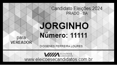 Candidato JORGINHO 2024 - PRADO - Eleições