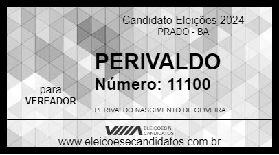 Candidato PERIVALDO 2024 - PRADO - Eleições