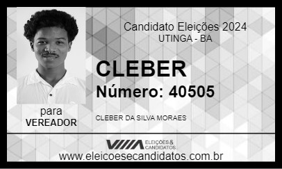 Candidato CLEBER 2024 - UTINGA - Eleições