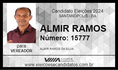 Candidato ALMIR RAMOS 2024 - SANTANÓPOLIS - Eleições