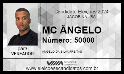 Candidato MC ÂNGELO 2024 - JACOBINA - Eleições