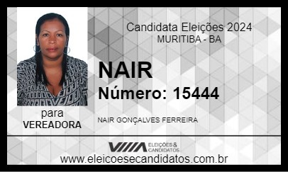 Candidato NAIR 2024 - MURITIBA - Eleições