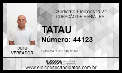 Candidato TATAU 2024 - CORAÇÃO DE MARIA - Eleições