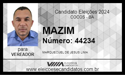 Candidato MAZIM 2024 - COCOS - Eleições