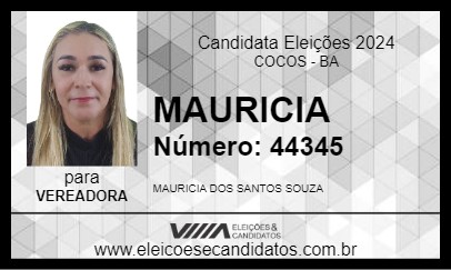 Candidato MAURICIA 2024 - COCOS - Eleições