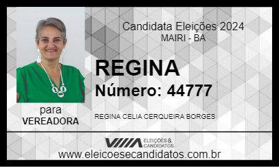 Candidato REGINA 2024 - MAIRI - Eleições