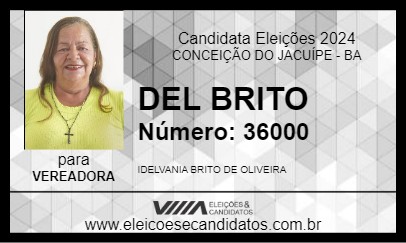 Candidato DEL BRITO 2024 - CONCEIÇÃO DO JACUÍPE - Eleições