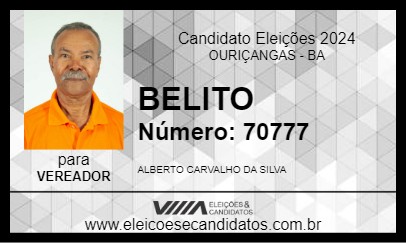 Candidato BELITO 2024 - OURIÇANGAS - Eleições