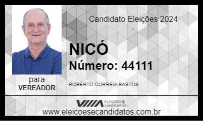 Candidato NICÓ 2024 - MUCURI - Eleições