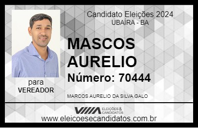 Candidato MARCOS AURELIO 2024 - UBAÍRA - Eleições