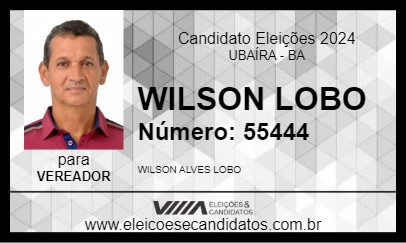 Candidato WILSON LOBO 2024 - UBAÍRA - Eleições