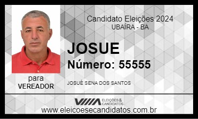 Candidato JOSUE 2024 - UBAÍRA - Eleições