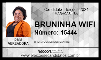 Candidato BRUNINHA WIFI 2024 - MARACÁS - Eleições