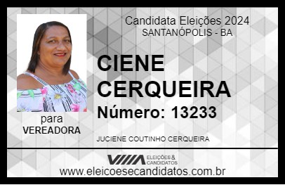 Candidato CIENE CERQUEIRA 2024 - SANTANÓPOLIS - Eleições