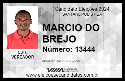 Candidato MARCIO DO BREJO 2024 - SANTANÓPOLIS - Eleições