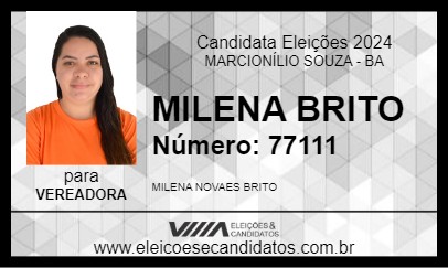 Candidato MILENA BRITO 2024 - MARCIONÍLIO SOUZA - Eleições