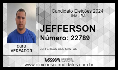 Candidato JEFFERSON 2024 - UNA - Eleições