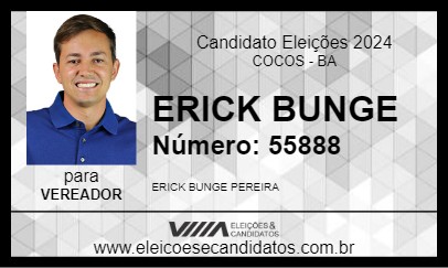 Candidato ERICK BUNGE 2024 - COCOS - Eleições