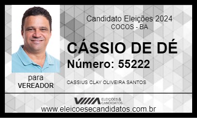 Candidato CÁSSIO DE DÉ 2024 - COCOS - Eleições