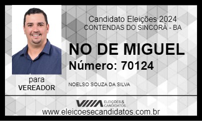 Candidato NO DE MIGUEL 2024 - CONTENDAS DO SINCORÁ - Eleições