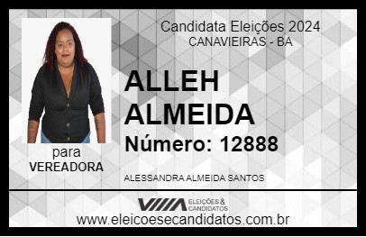 Candidato ALLEH ALMEIDA 2024 - CANAVIEIRAS - Eleições