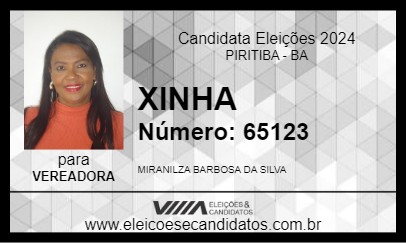 Candidato XINHA 2024 - PIRITIBA - Eleições