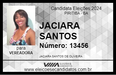 Candidato JACIARA SANTOS  2024 - PIRITIBA - Eleições