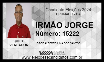 Candidato IRMÃO JORGE 2024 - BRUMADO - Eleições