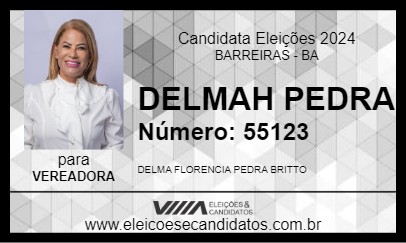 Candidato DELMAH PEDRA 2024 - BARREIRAS - Eleições