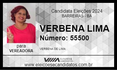 Candidato VERBENA LIMA 2024 - BARREIRAS - Eleições