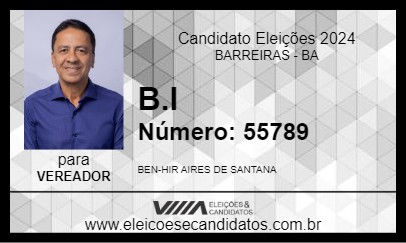 Candidato B.I 2024 - BARREIRAS - Eleições