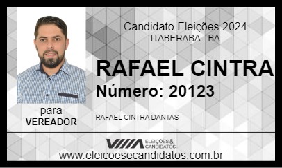 Candidato RAFAEL CINTRA 2024 - ITABERABA - Eleições