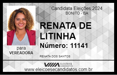 Candidato RENATA DE LITINHA 2024 - BONITO - Eleições