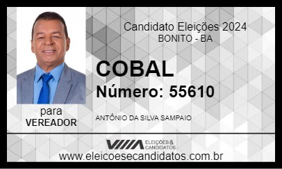 Candidato COBAL 2024 - BONITO - Eleições