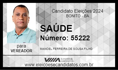 Candidato SAÚDE 2024 - BONITO - Eleições