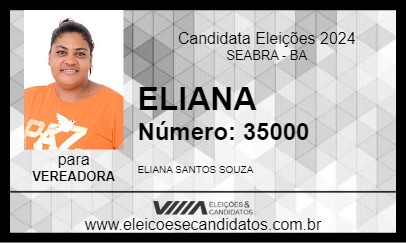 Candidato ELIANA 2024 - SEABRA - Eleições