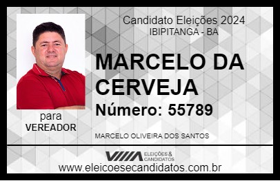 Candidato MARCELO DA CERVEJA 2024 - IBIPITANGA - Eleições