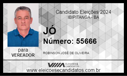 Candidato JÓ 2024 - IBIPITANGA - Eleições