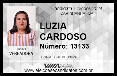 Candidato LUZIA CARDOSO 2024 - CARINHANHA - Eleições