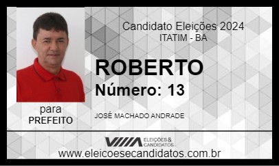 Candidato ROBERTO 2024 - ITATIM - Eleições