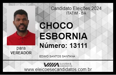 Candidato CHOCO PAPI 2024 - ITATIM - Eleições