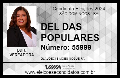 Candidato DEL DAS POPULARES 2024 - SÃO DOMINGOS - Eleições