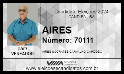 Candidato AIRES 2024 - CANDIBA - Eleições